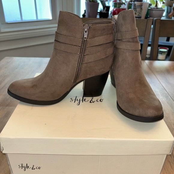 Style & Co Taupe Boots - Picture 3 of 5